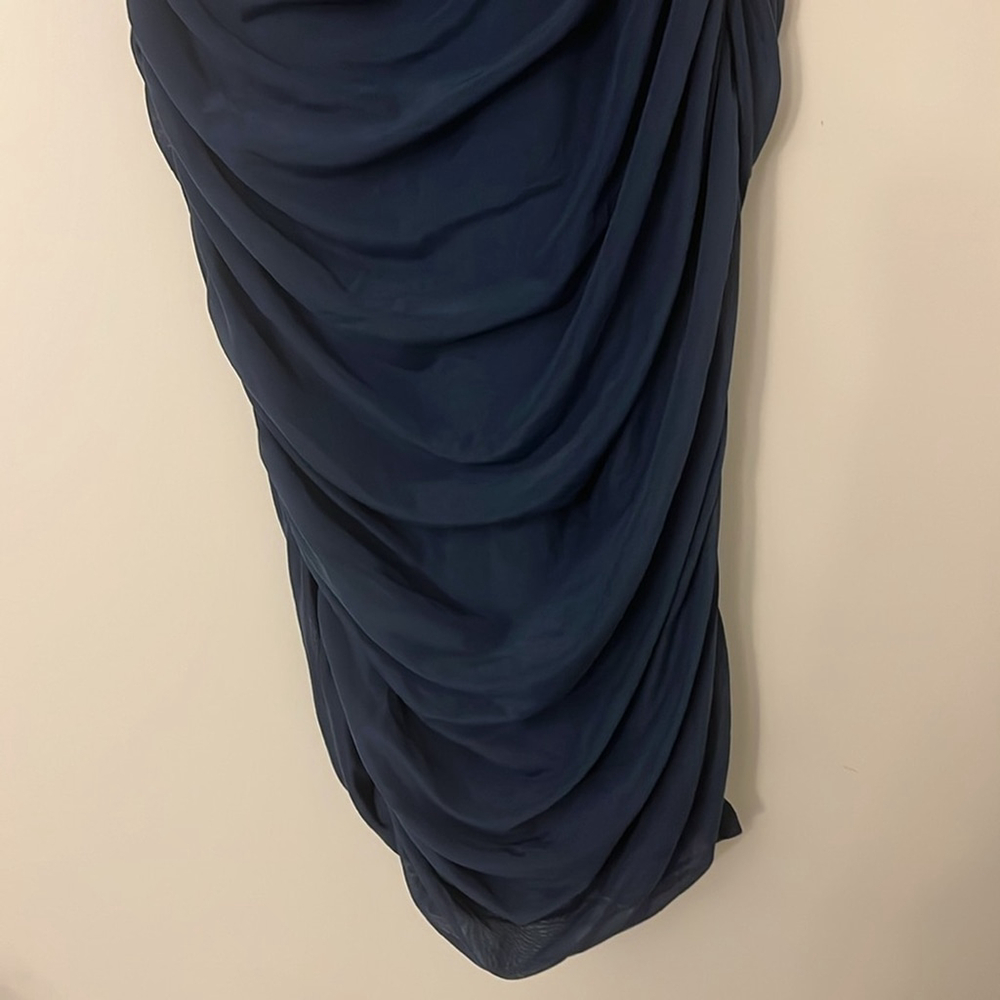 NWT PRETTYGARDEN Women's Ruched One Shoulder Sleeveless Bodycon Dress - Picture 5 of 8